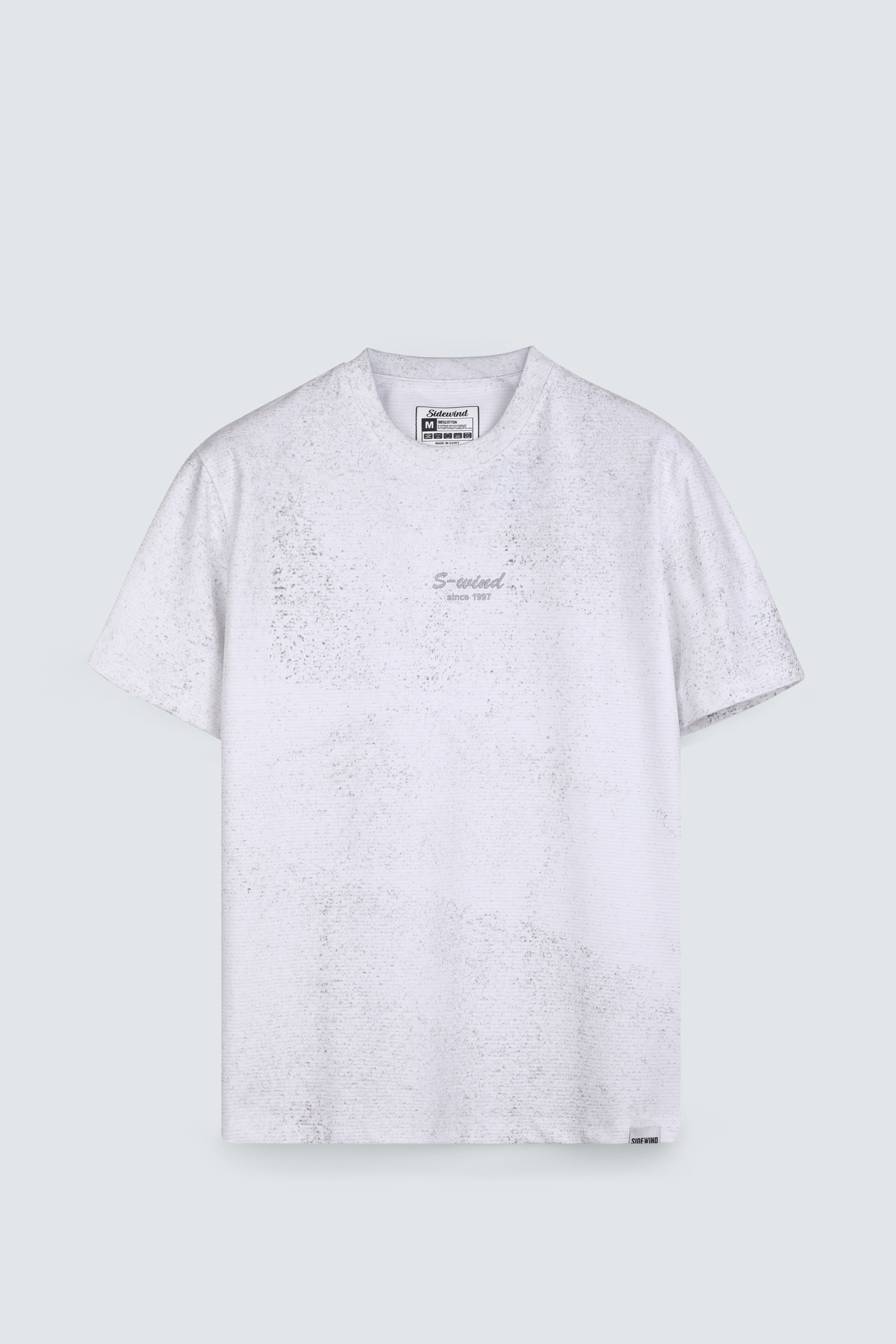 SIDEWIND Acid Wash Ribbed Tee