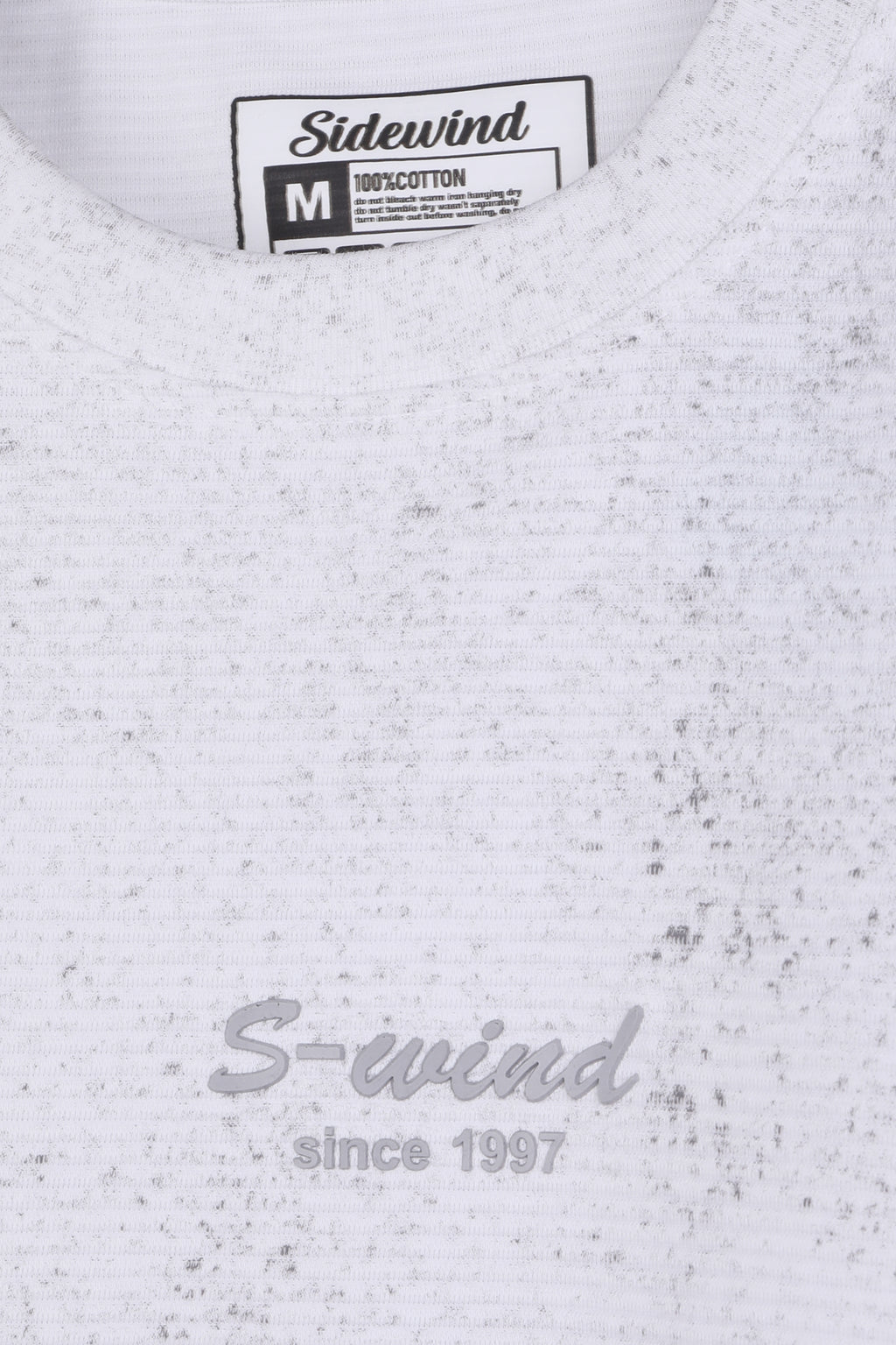 SIDEWIND Acid Wash Ribbed Tee