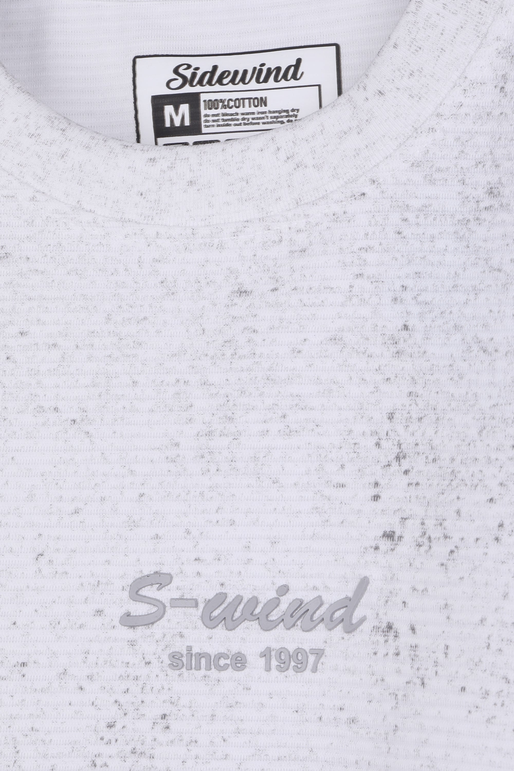 SIDEWIND Acid Wash Ribbed Tee