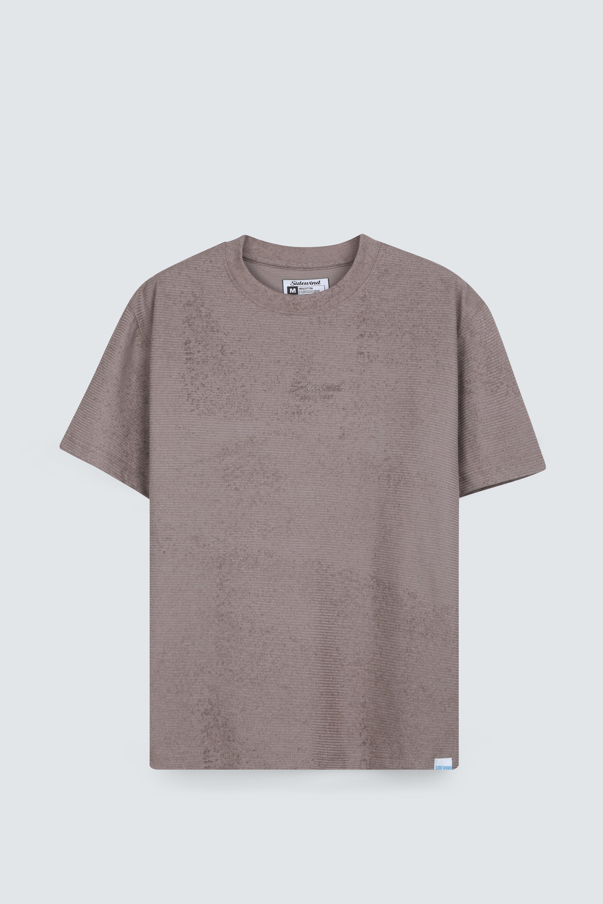 SIDEWIND Acid Wash Ribbed Tee