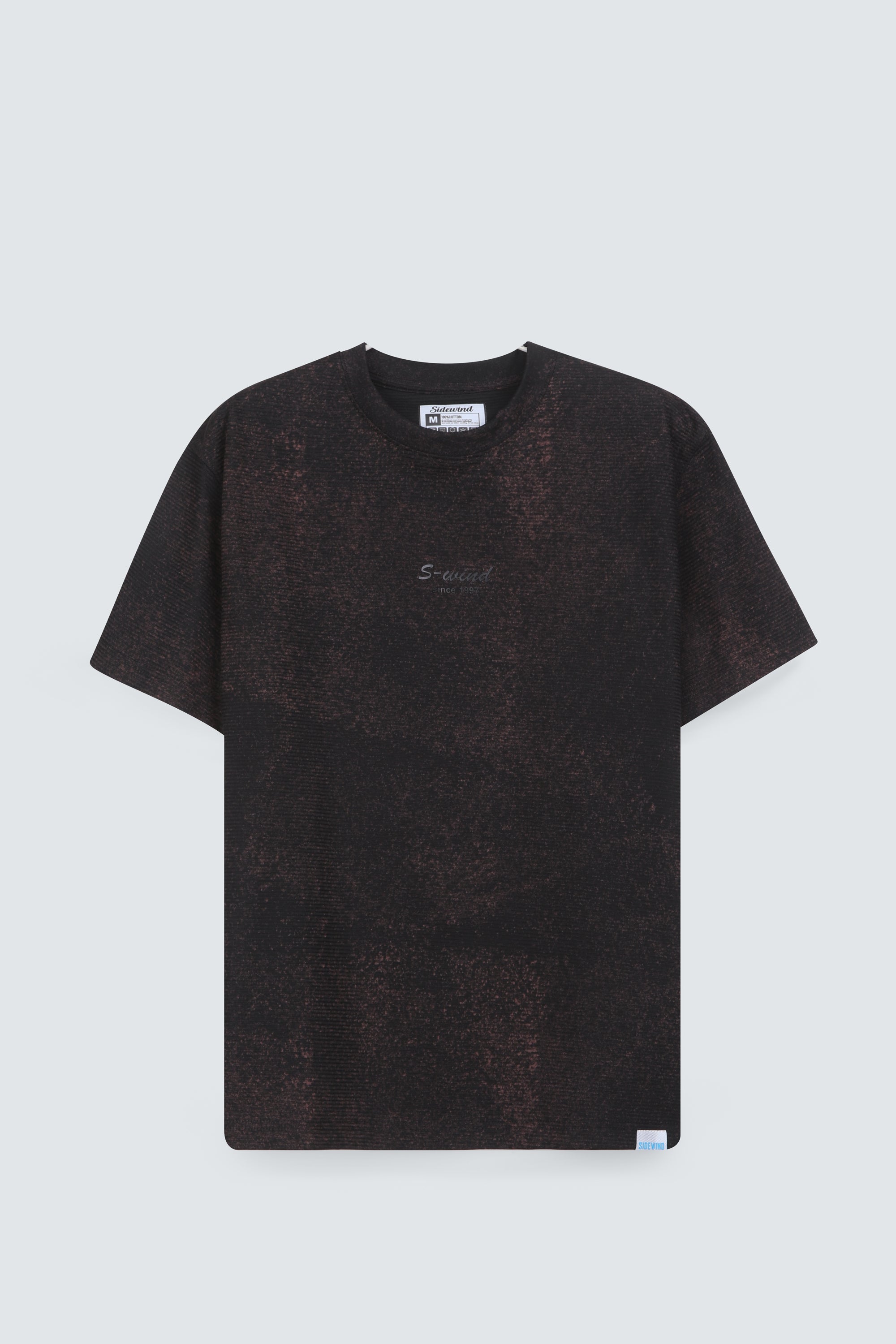 SIDEWIND Acid Wash Ribbed Tee
