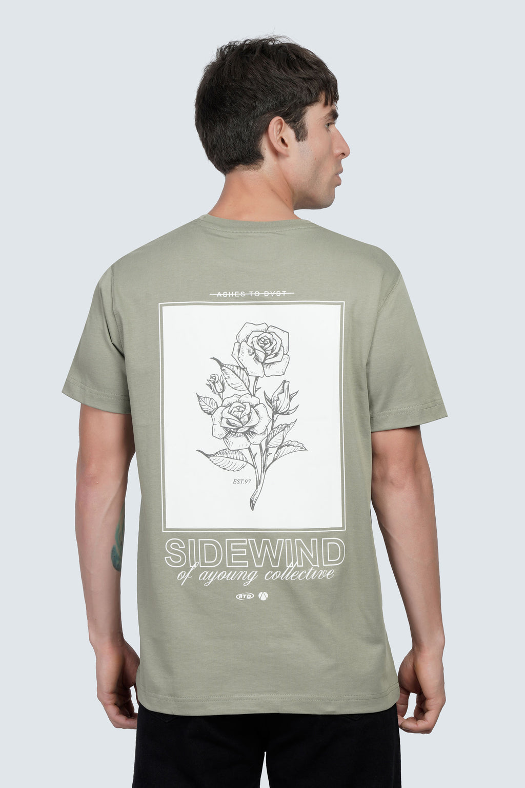 SIDEWIND Rose Graphic Tee – Regular Fit