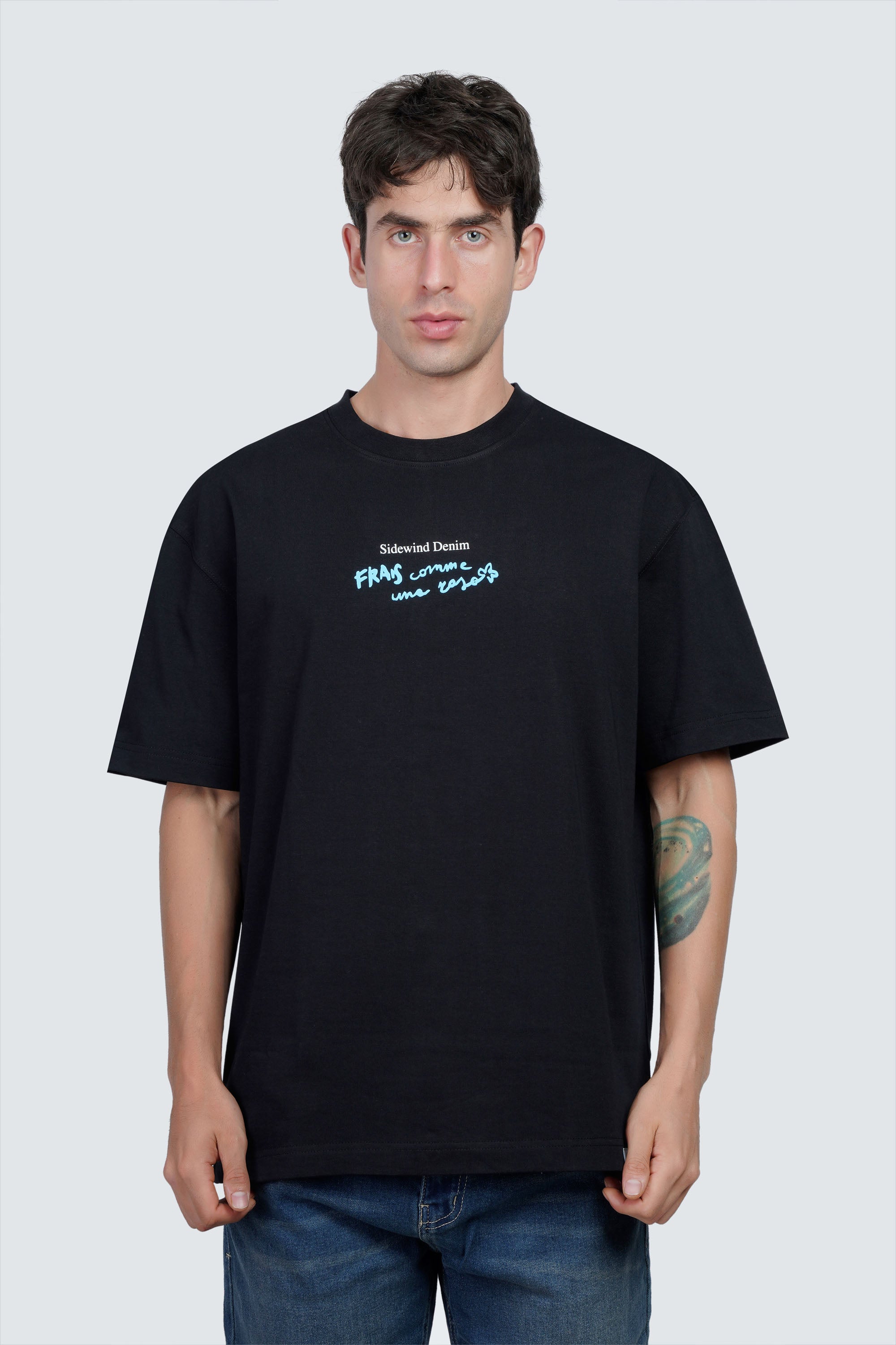 SIDEWIND Metallic Edge Oversized Tee