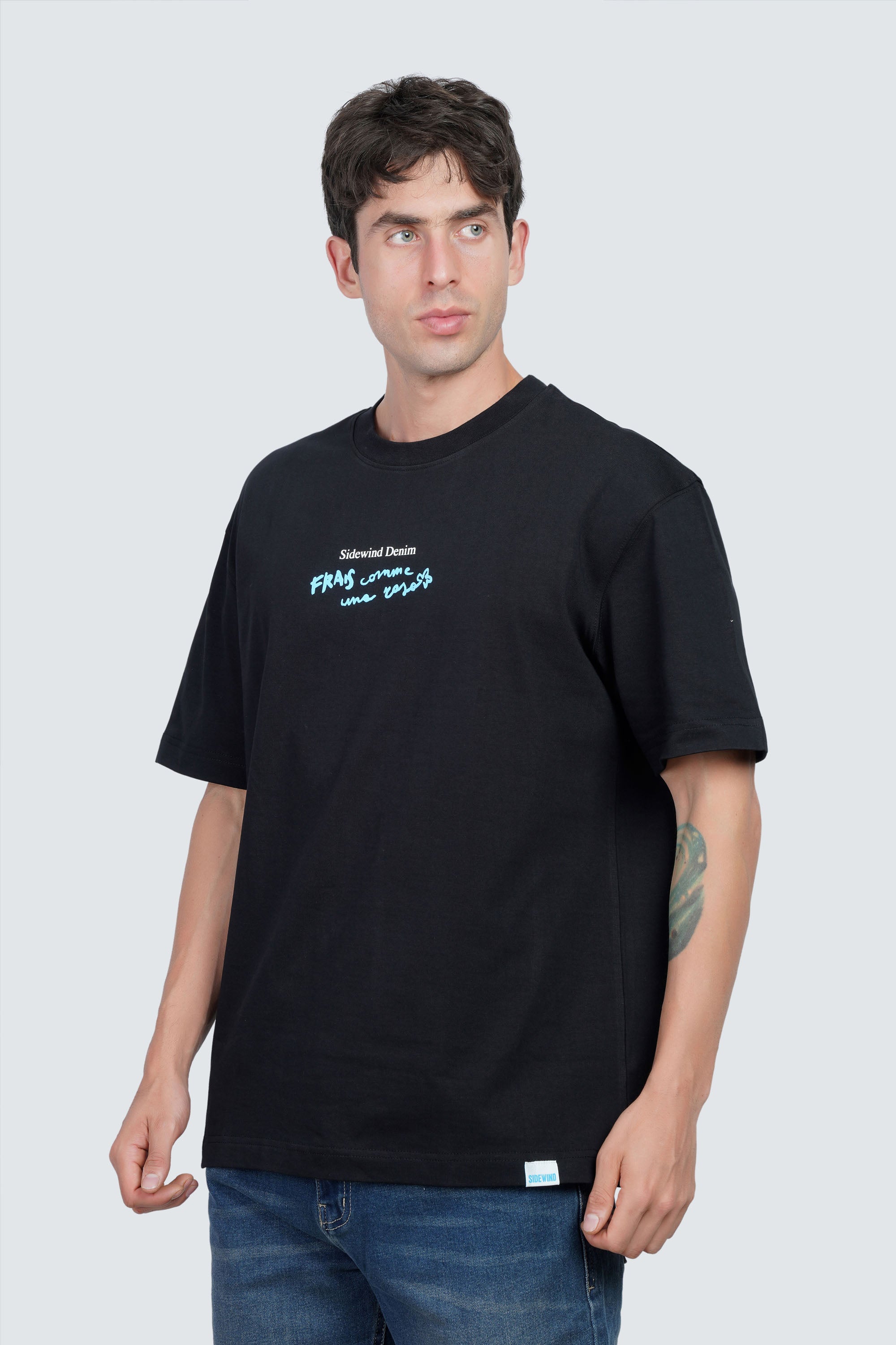 SIDEWIND Metallic Edge Oversized Tee