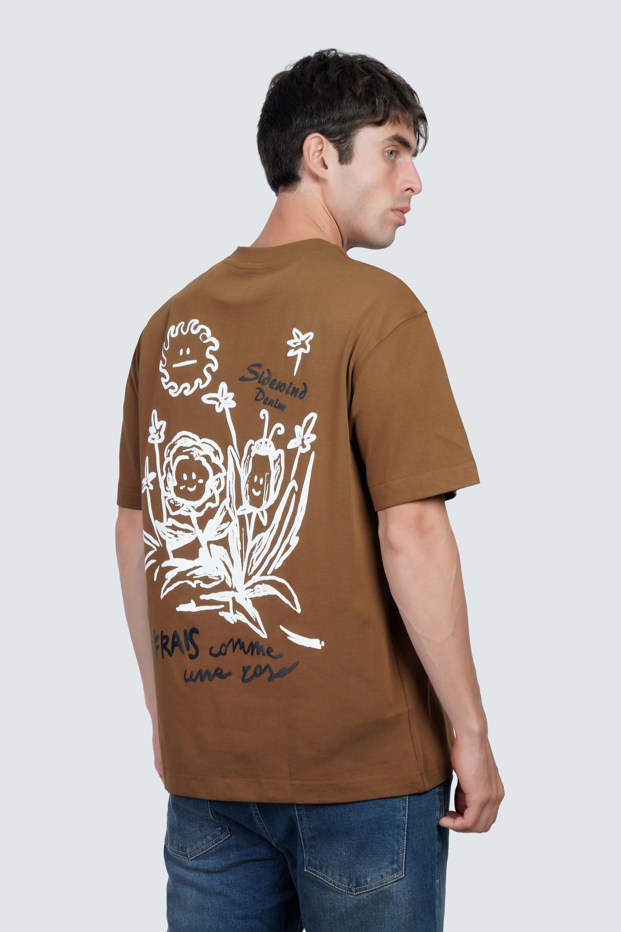 SIDEWIND Metallic Edge Oversized Tee