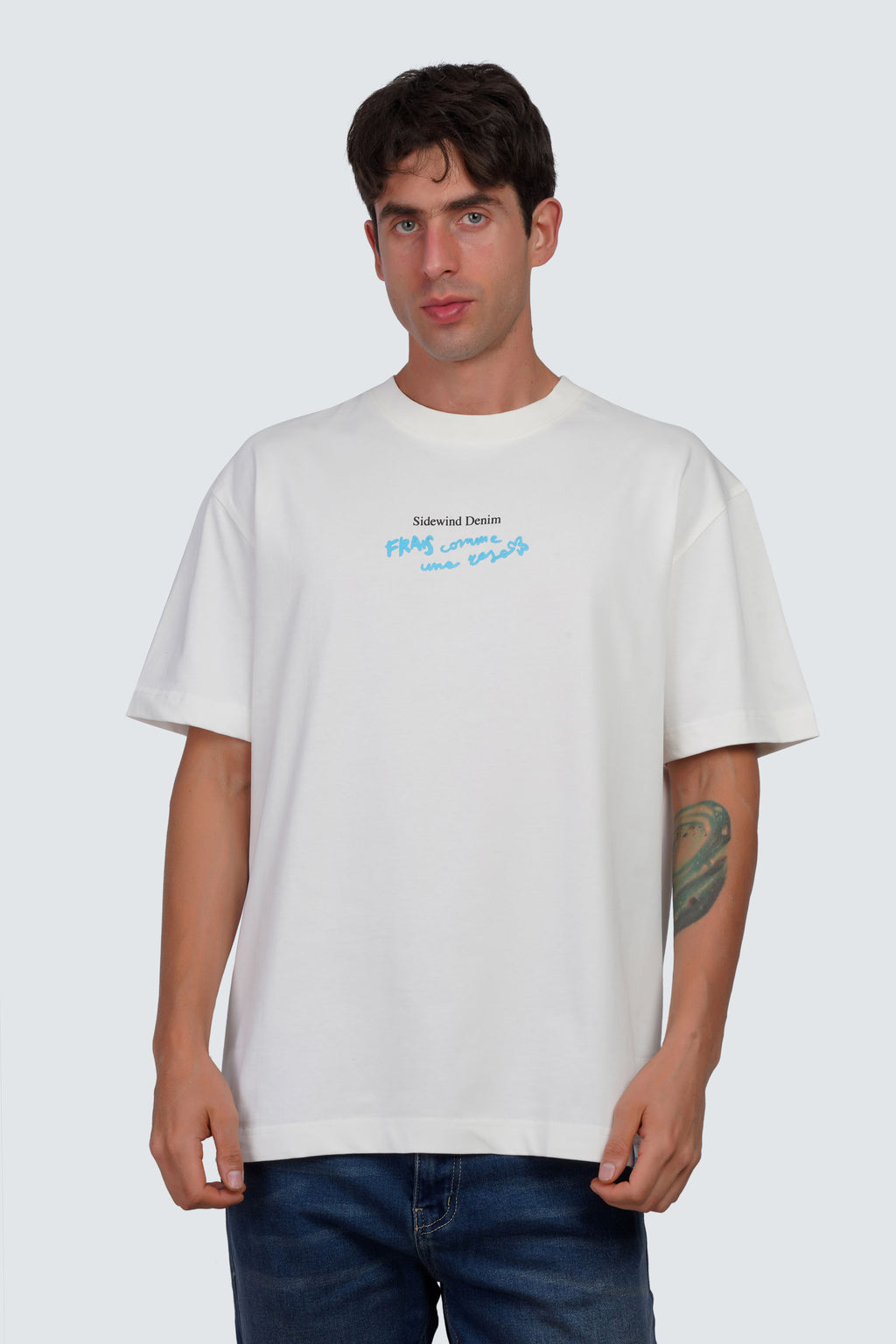 SIDEWIND Metallic Edge Oversized Tee
