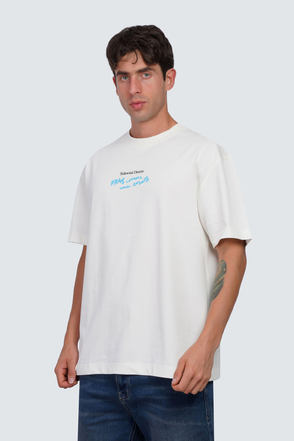 SIDEWIND Metallic Edge Oversized Tee