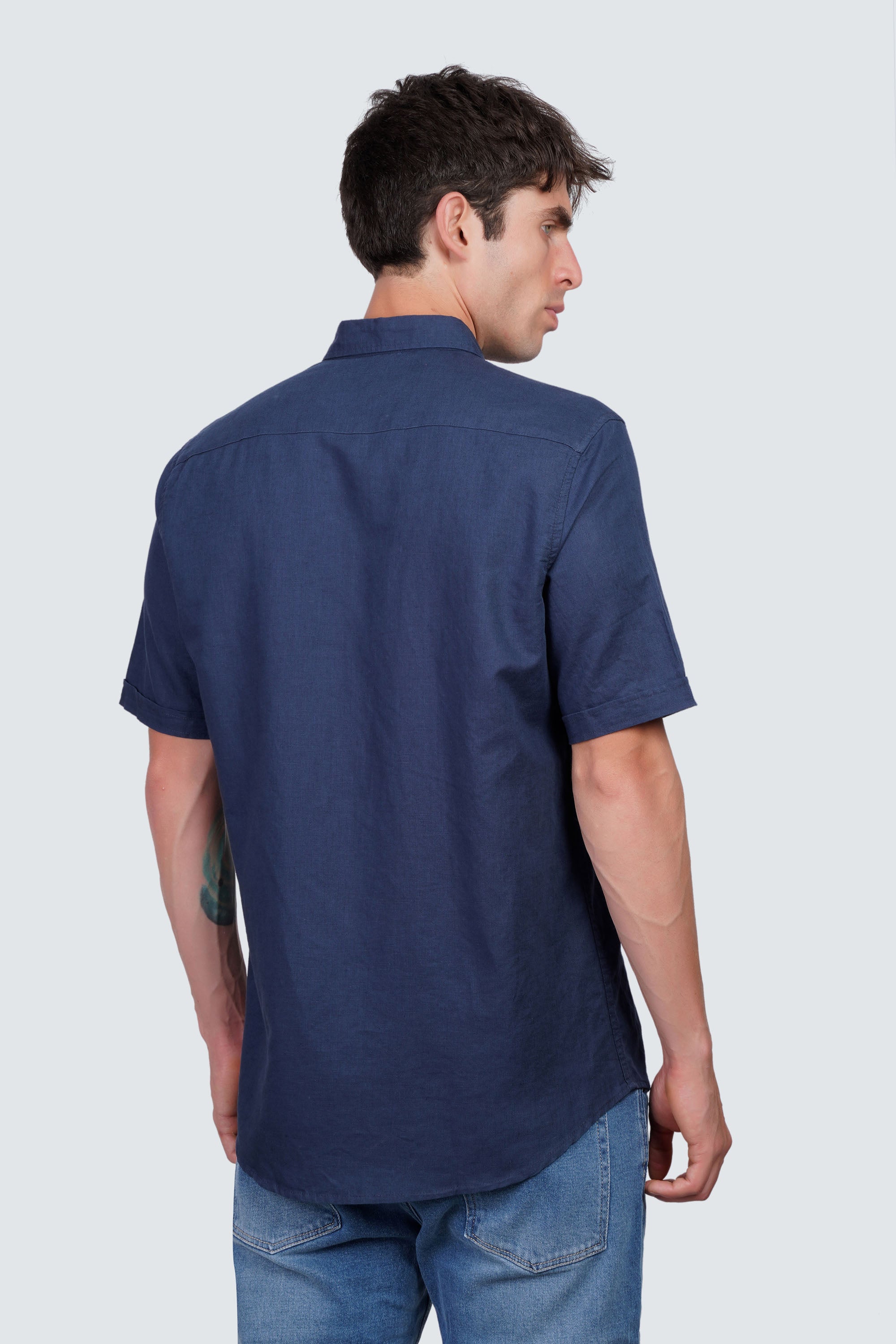 SIDEWIND Linen Short Sleeve Shirt