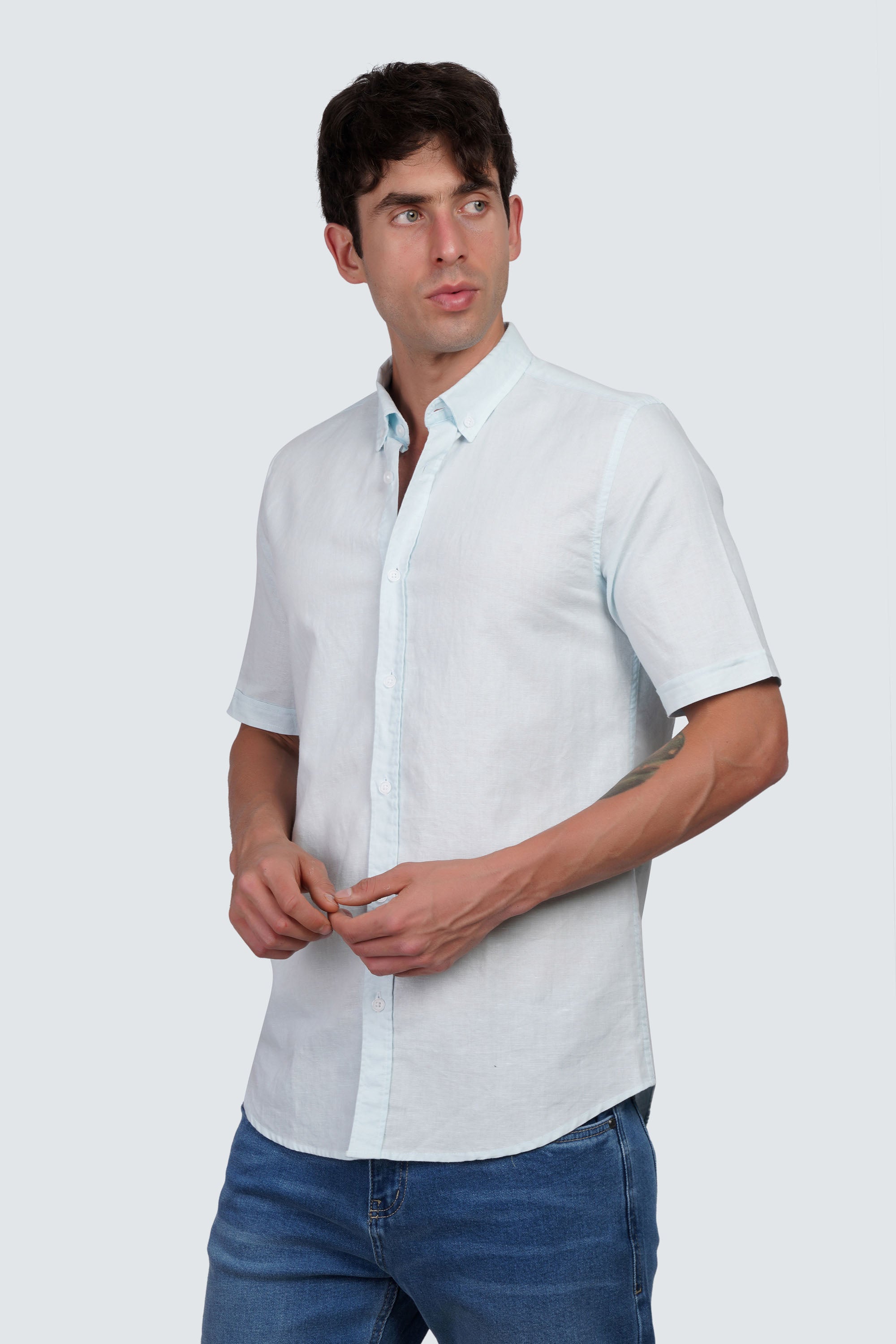 SIDEWIND Linen Short Sleeve Shirt