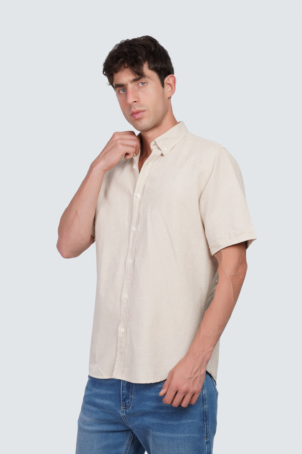 SIDEWIND Linen Short Sleeve Shirt