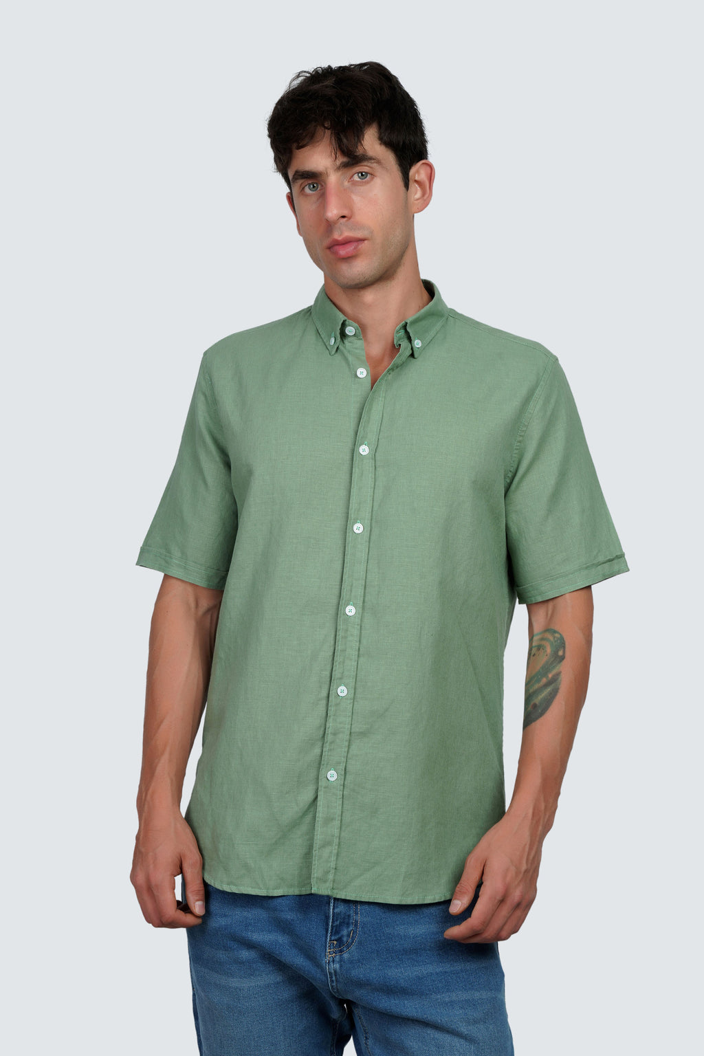 SIDEWIND Linen Short Sleeve Shirt