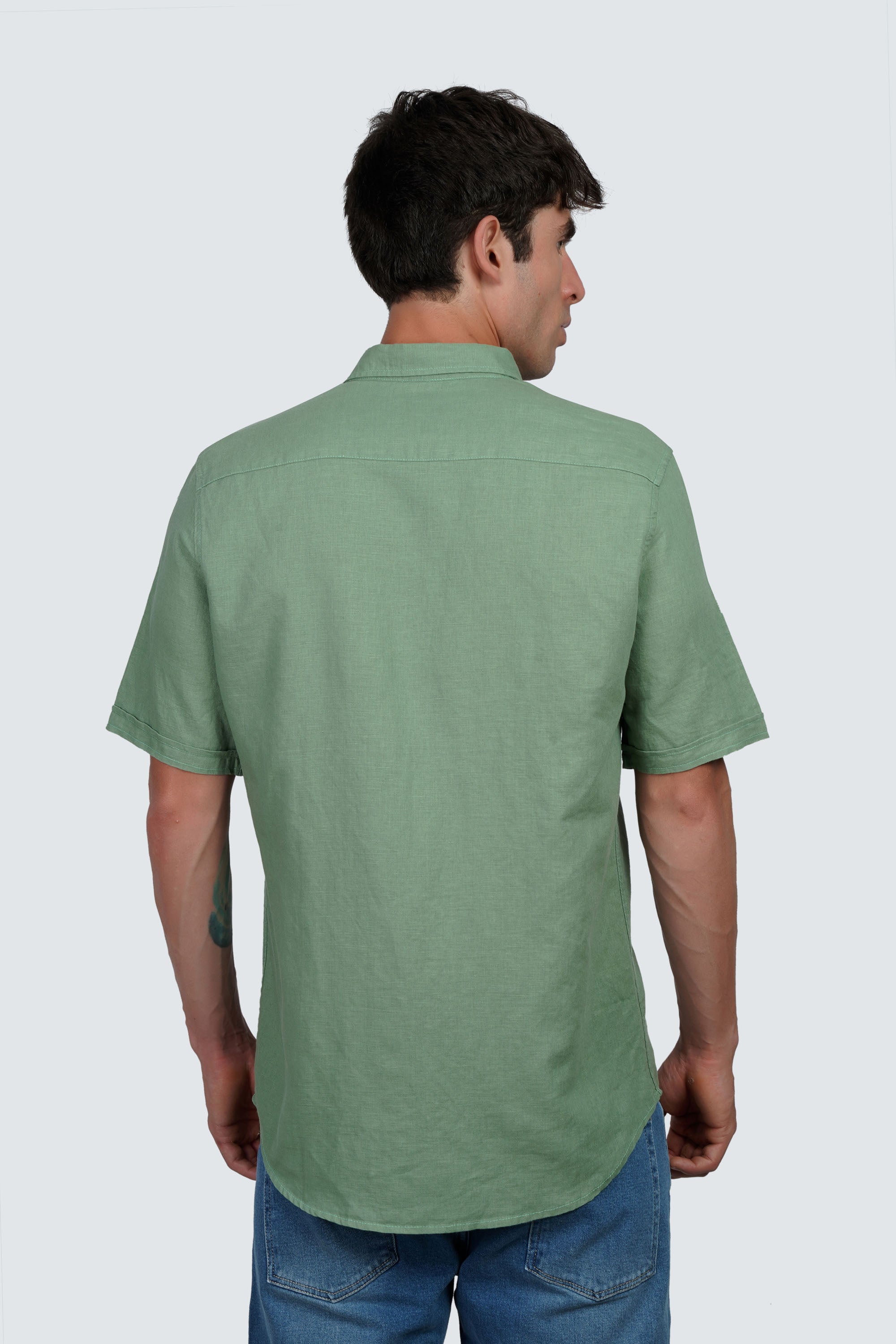 SIDEWIND Linen Short Sleeve Shirt