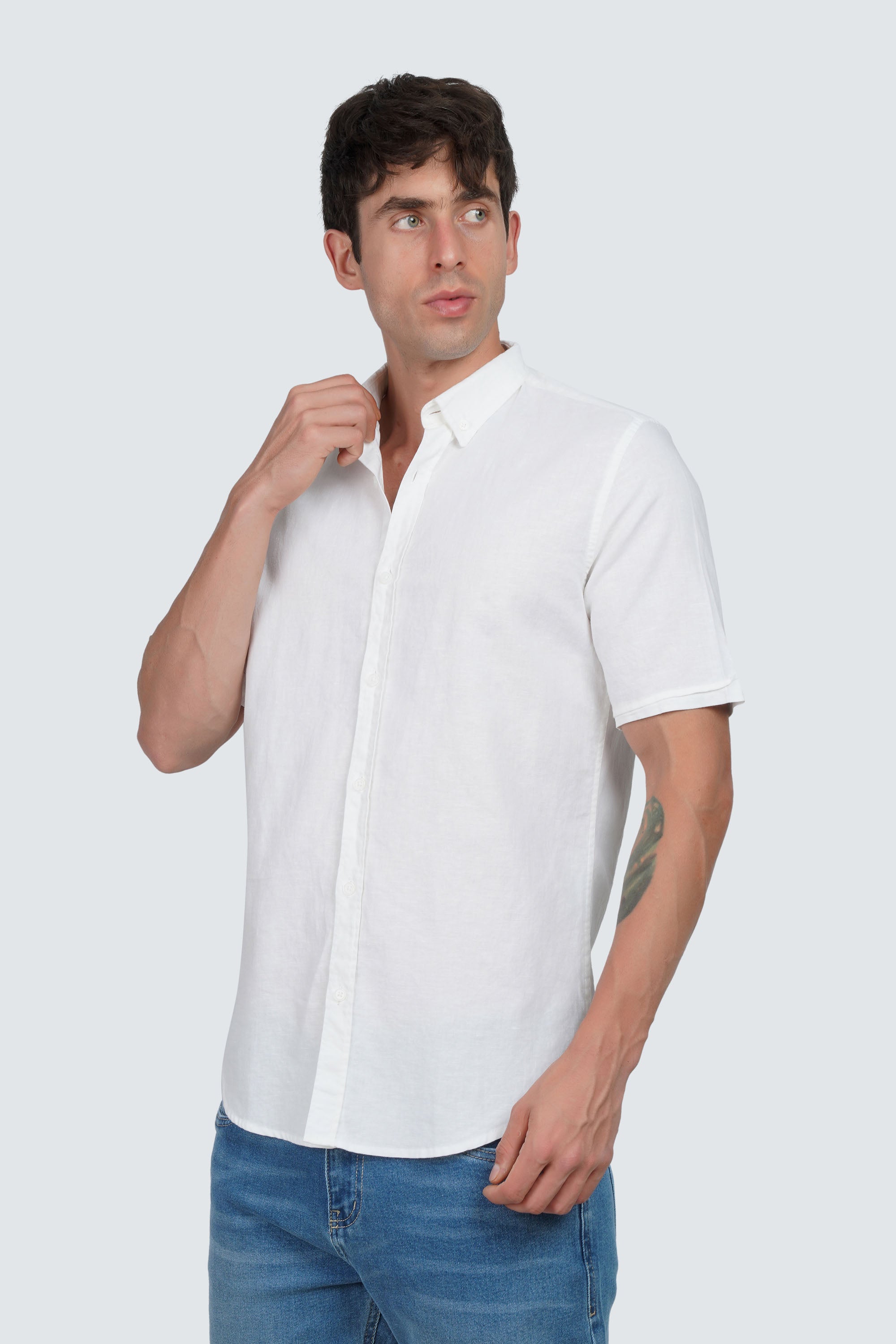 SIDEWIND Linen Short Sleeve Shirt