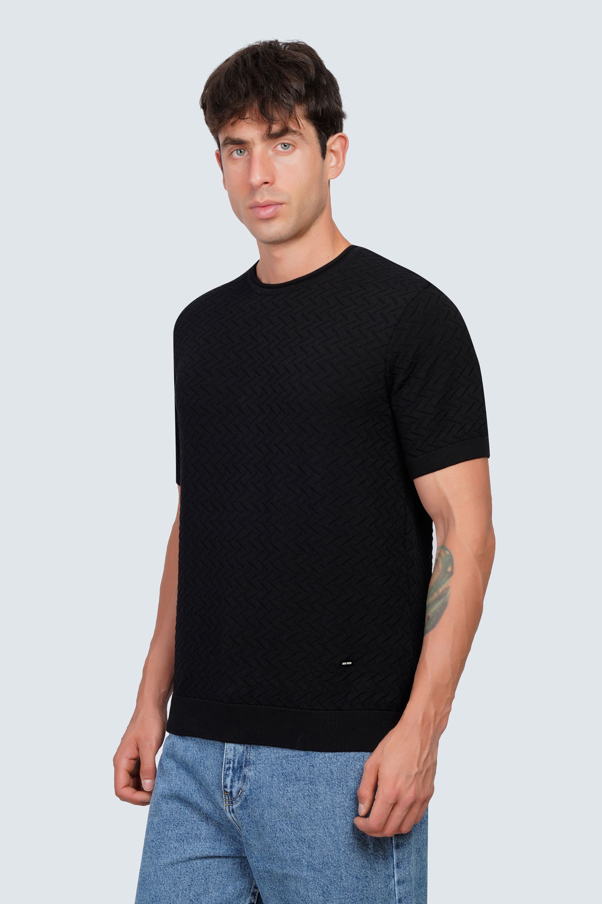 SIDEWIND Trico Knit Tee