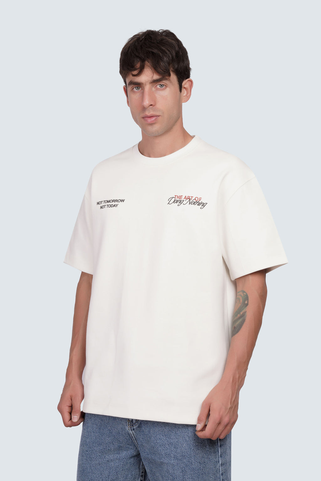 SIDEWIND Text Back Oversized Tee