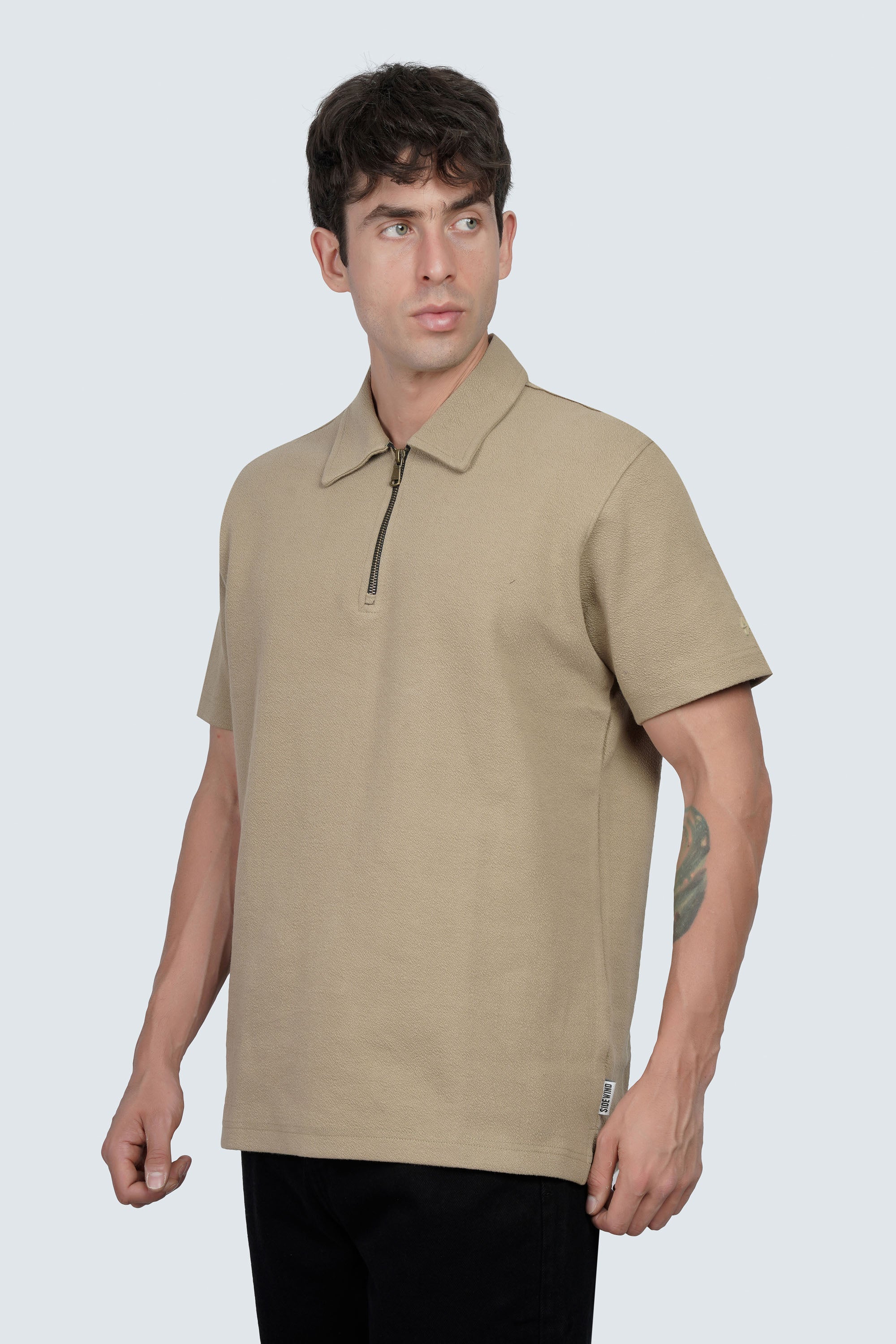 SIDEWIND Zip Polo Tee
