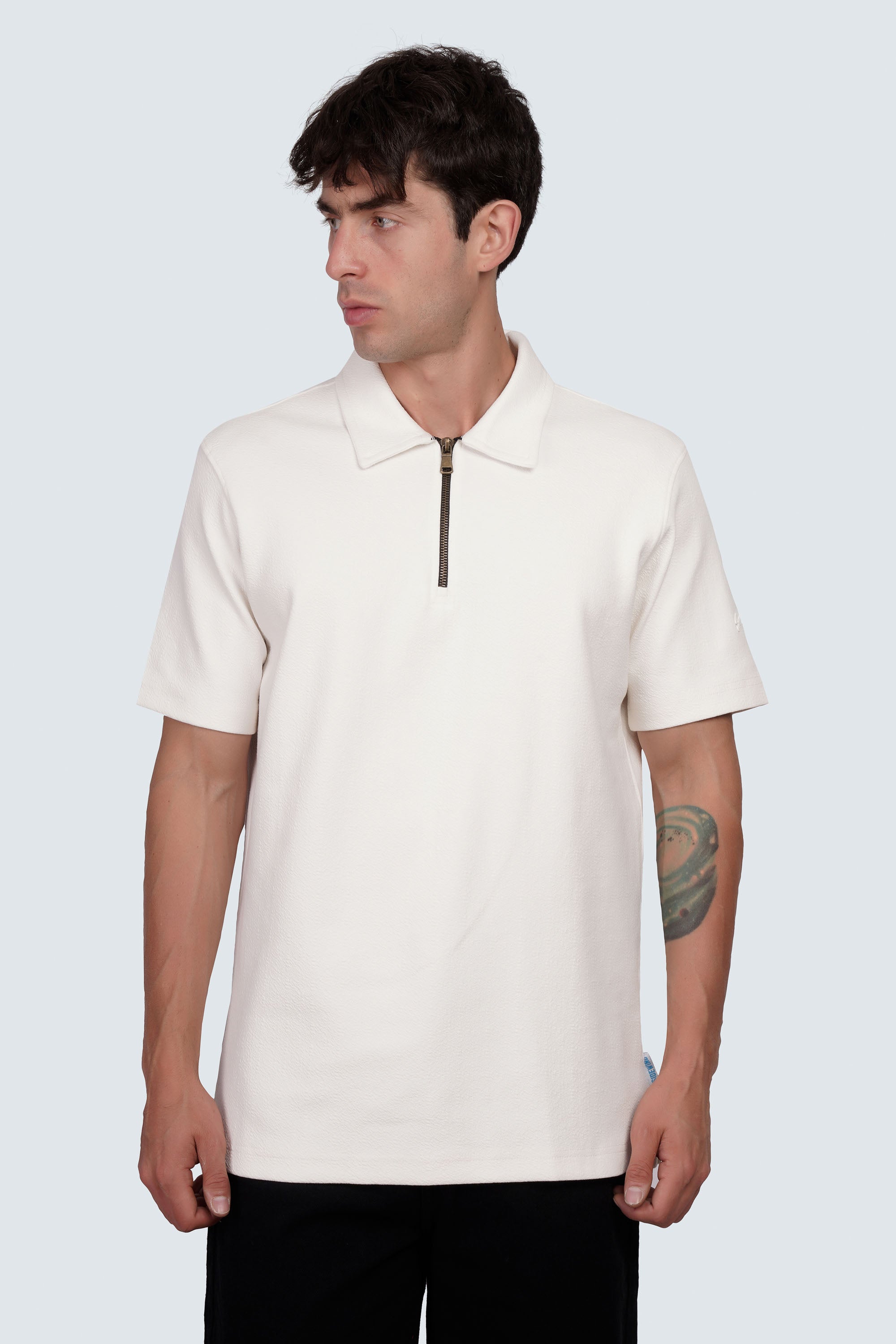 SIDEWIND Zip Polo Tee