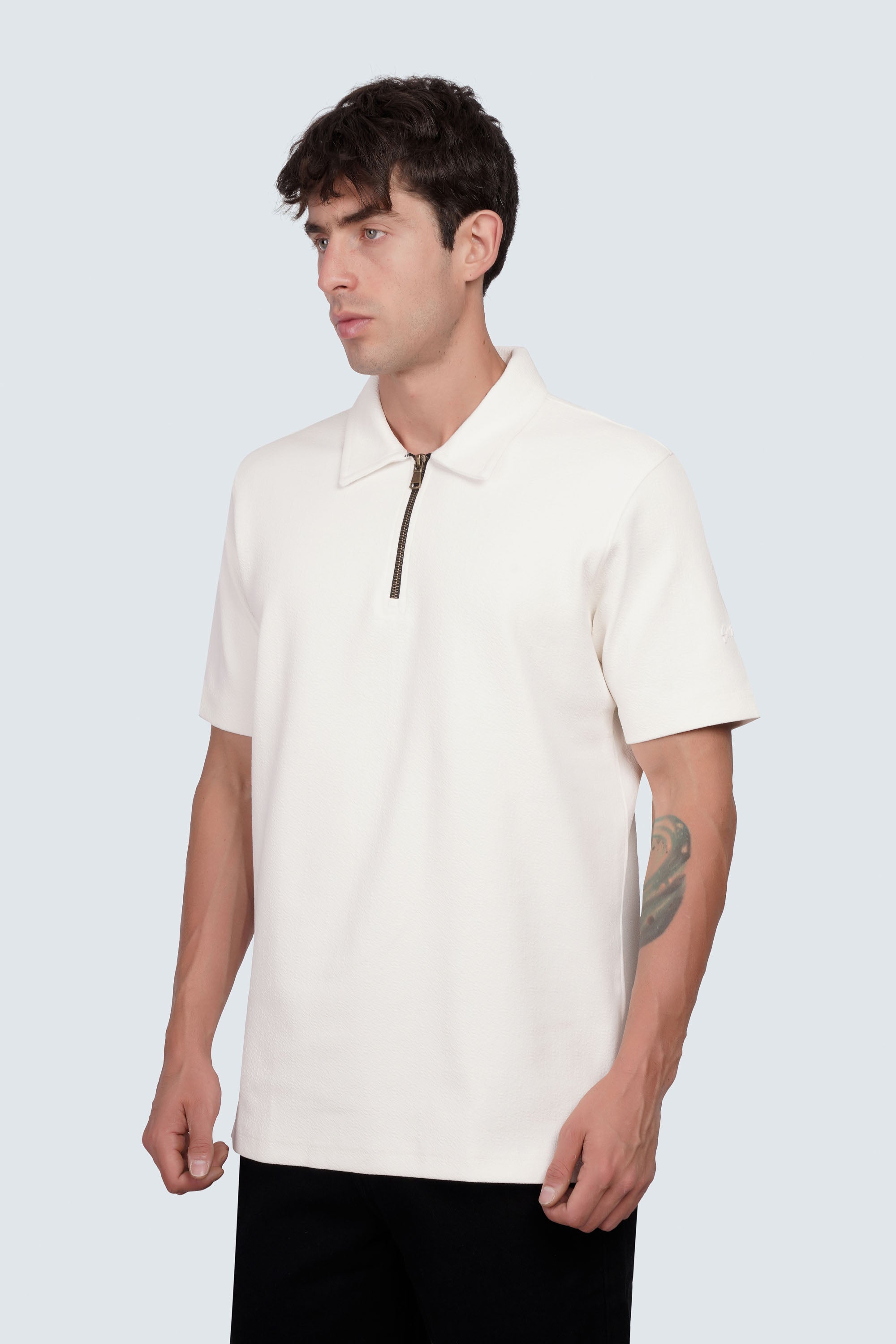SIDEWIND Zip Polo Tee