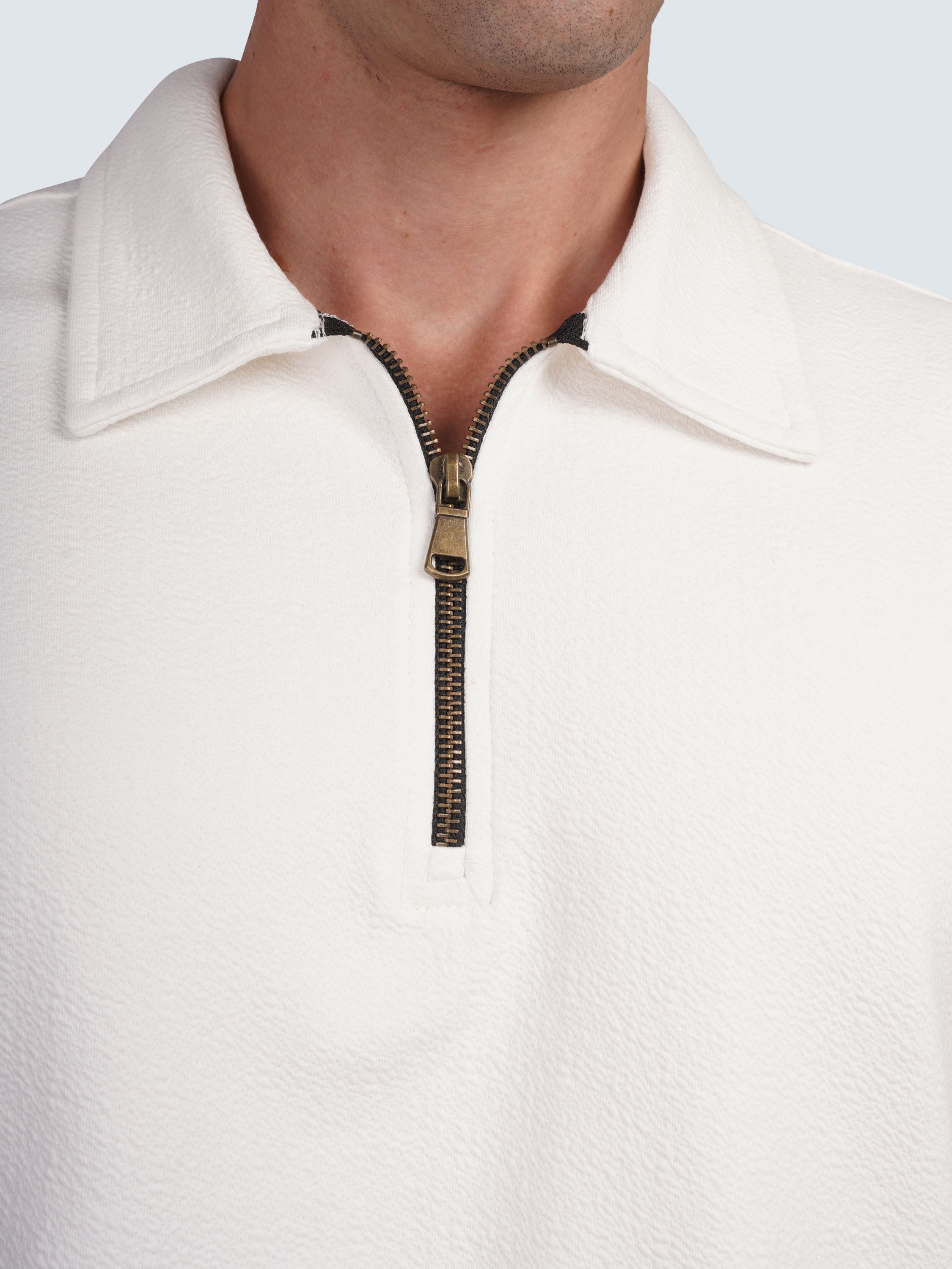 SIDEWIND Zip Polo Tee