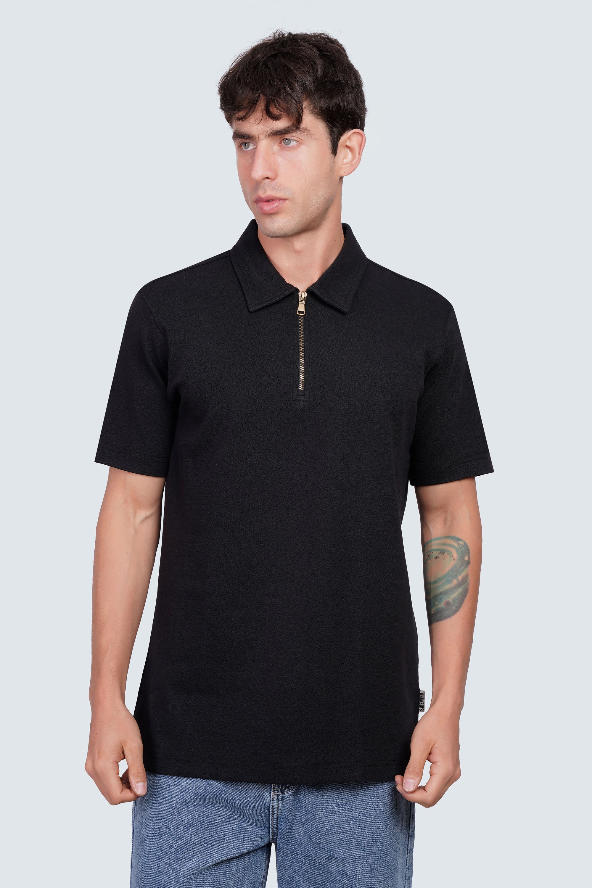 SIDEWIND Zip Polo Tee