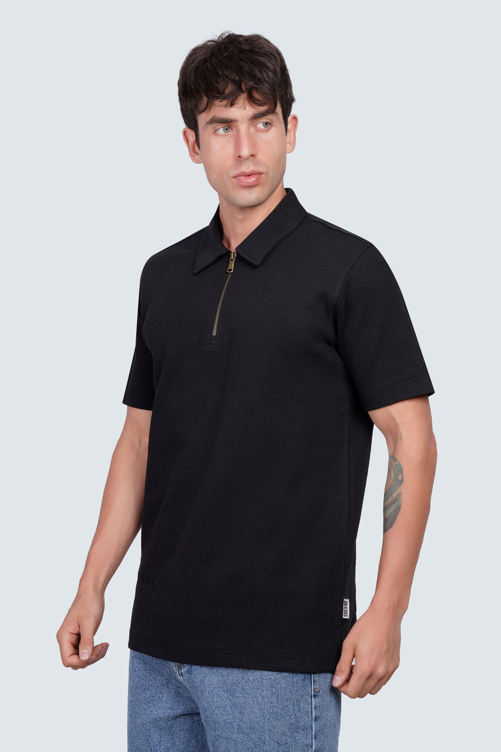 SIDEWIND Zip Polo Tee
