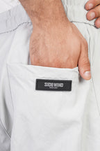SIDEWIND Panel Stitch Relaxed Pants - Light Grey detail