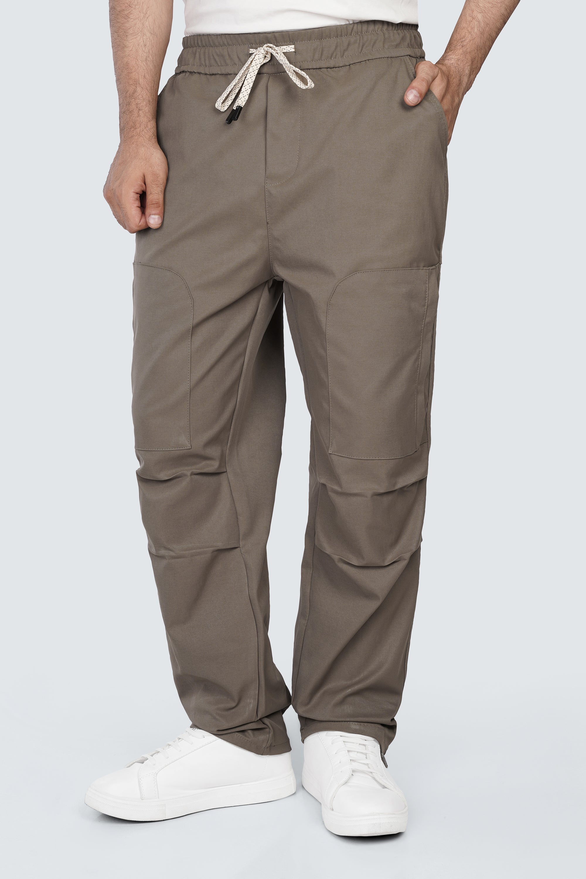 Cargo Utility Pants Khaki - Front View