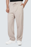 SIDEWIND Linen Relaxed Trousers - Olive side view