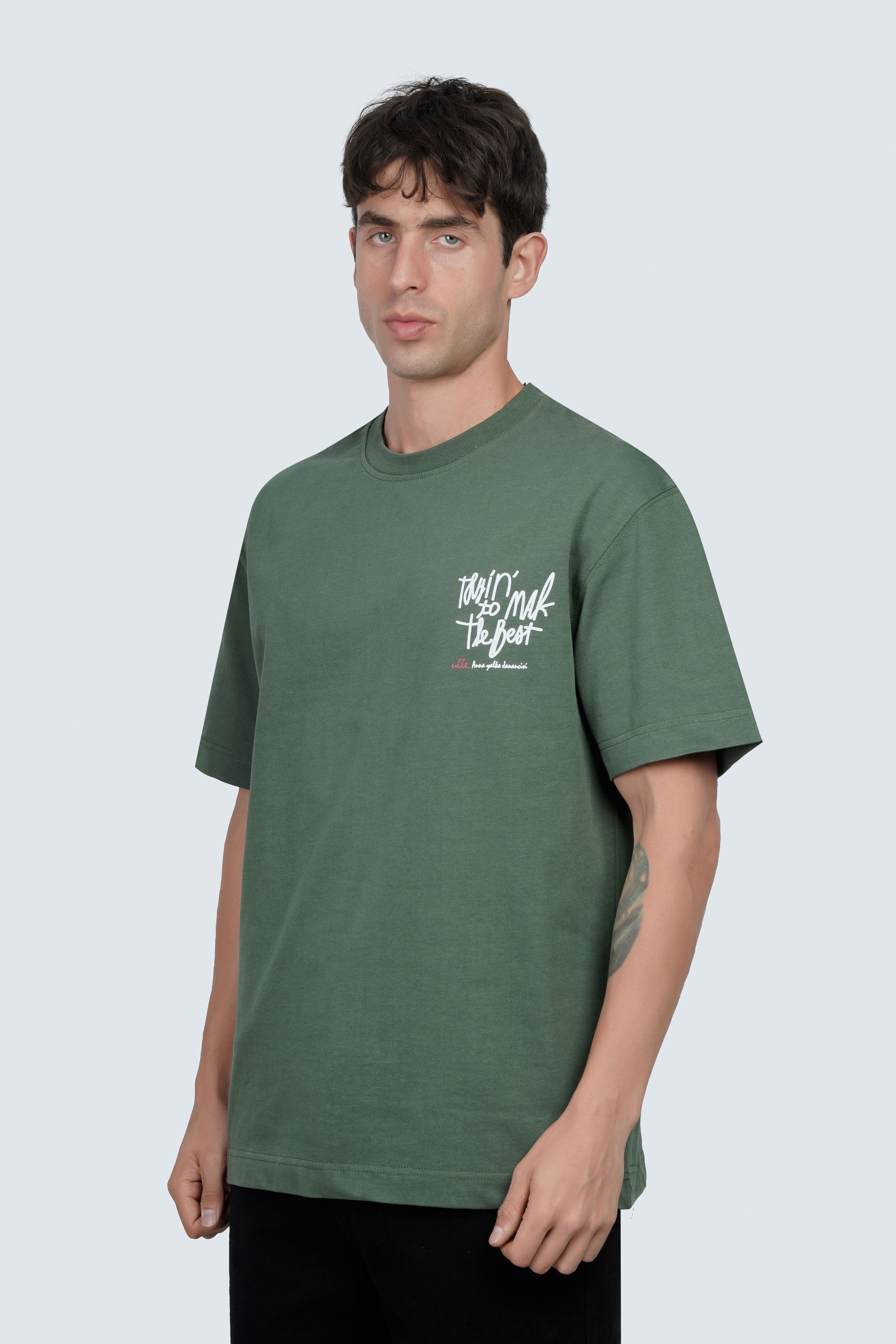 SIDEWIND Sayed Printed Crew Tee