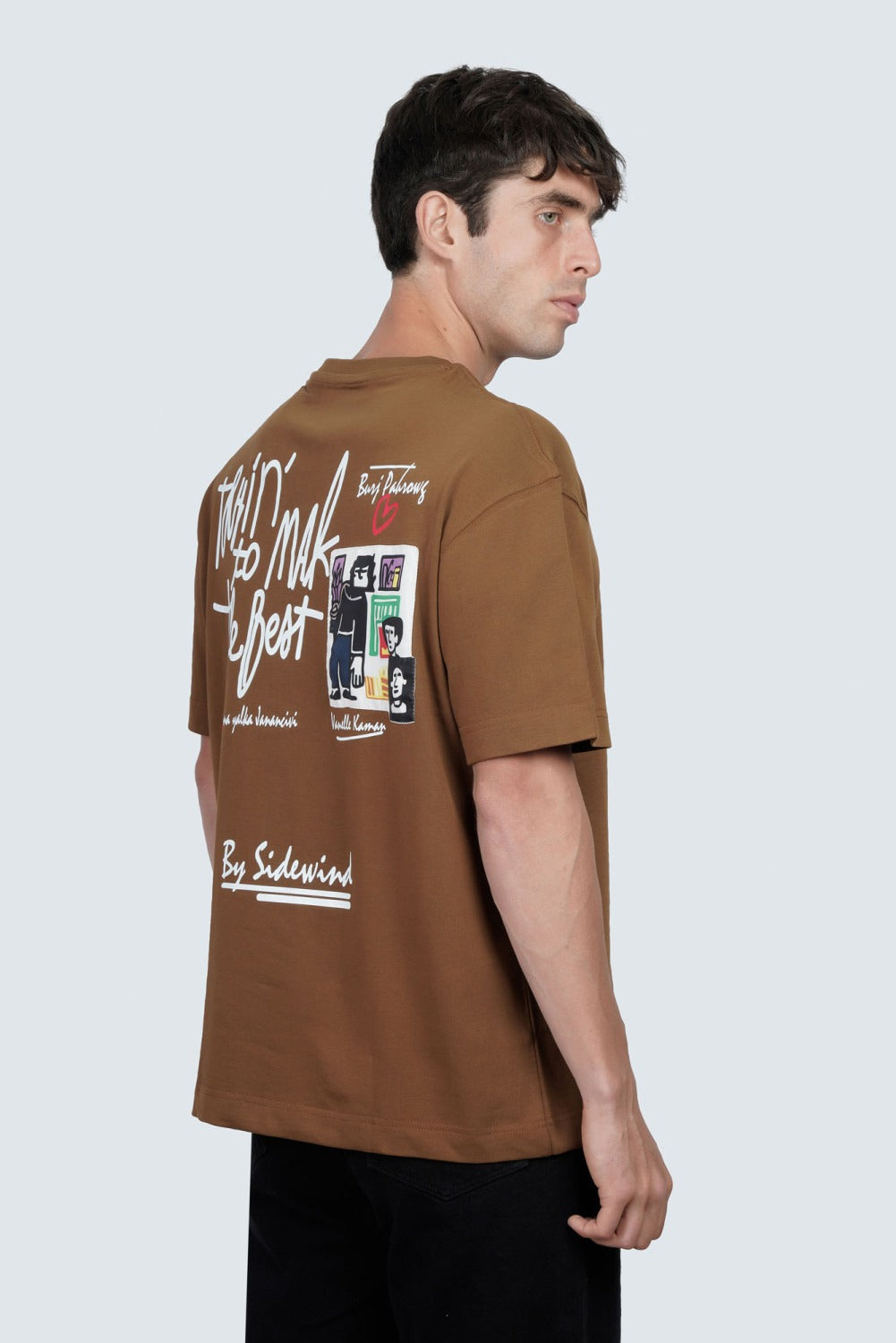 SIDEWIND Sayed Printed Crew Tee