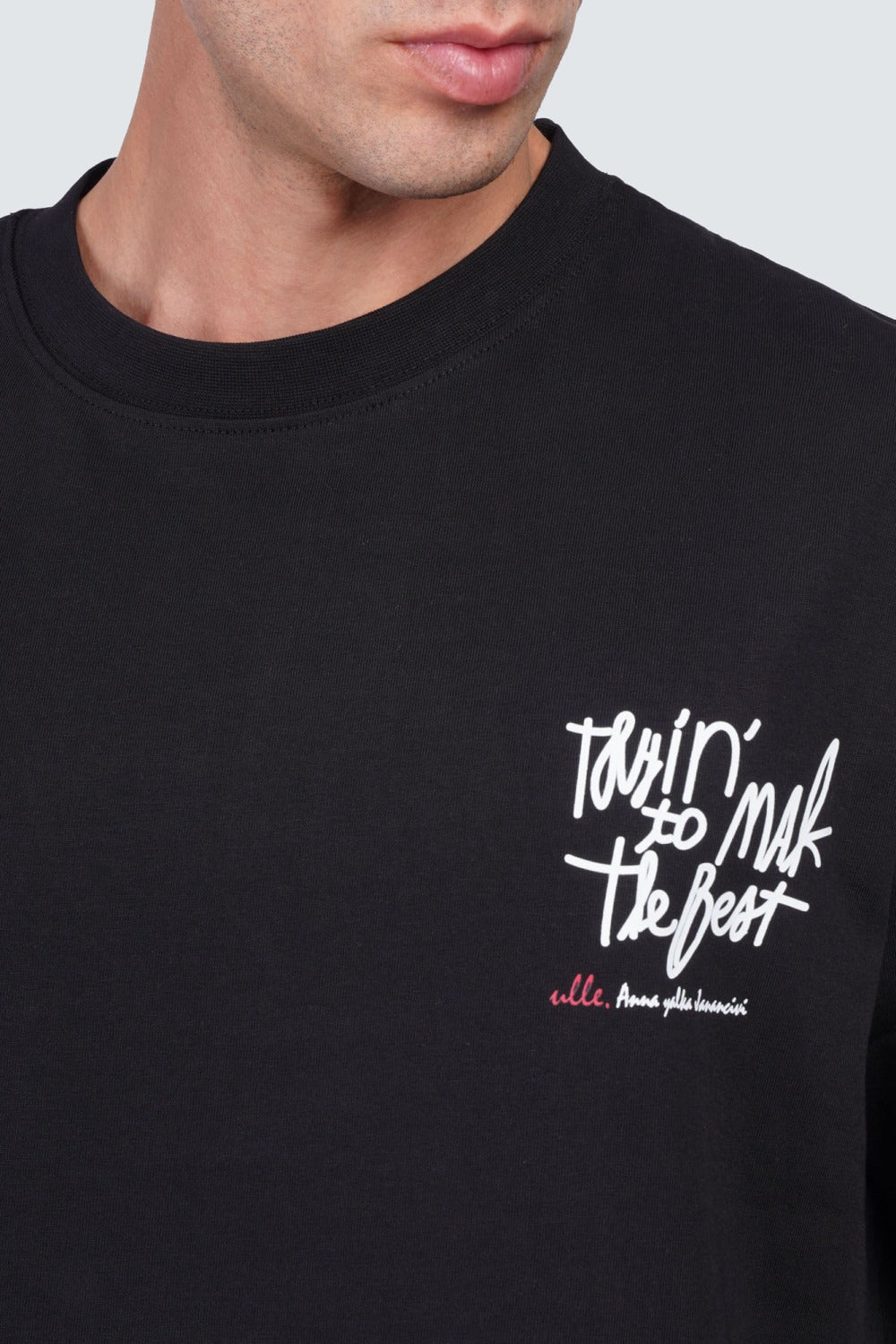 SIDEWIND Sayed Printed Crew Tee