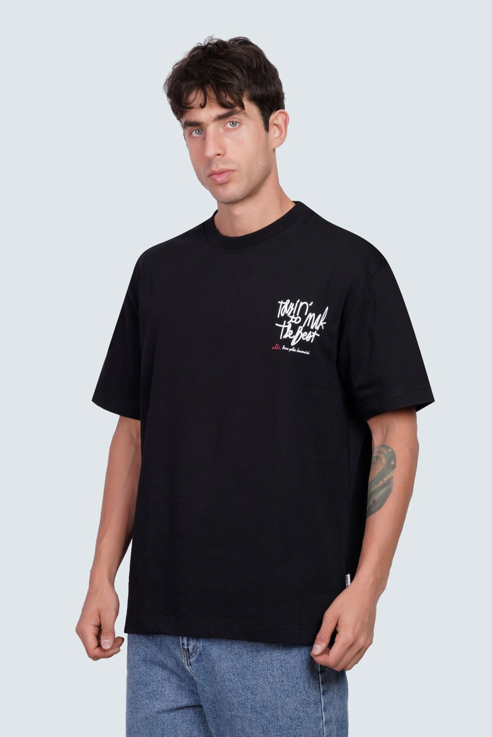 SIDEWIND Sayed Printed Crew Tee
