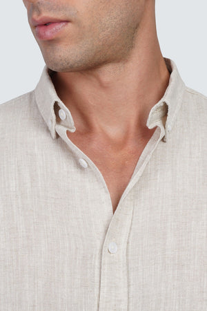 White linen shirt