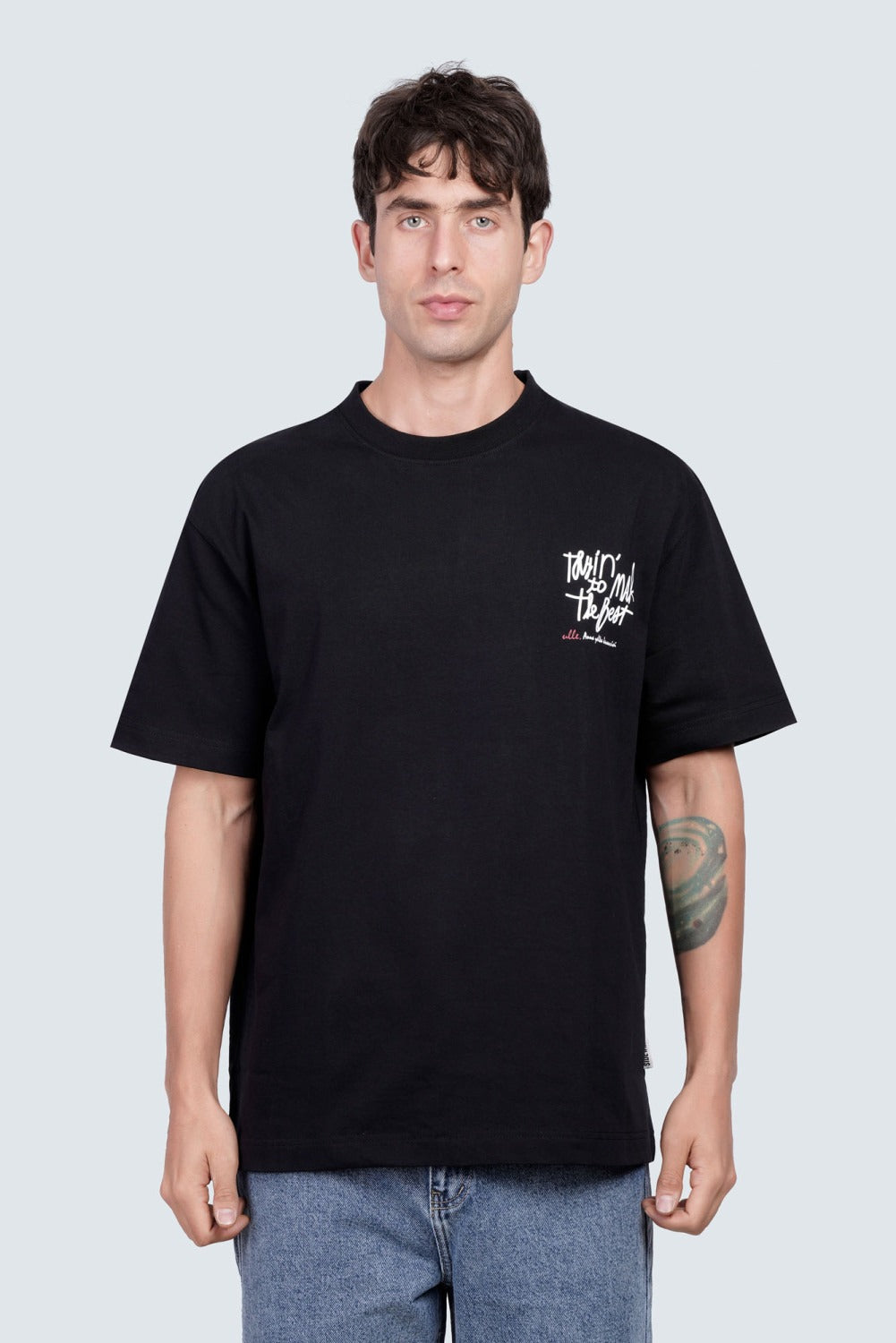 SIDEWIND Sayed Printed Crew Tee